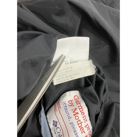 Columbia Kids Reversible Fleece Lined Zip Up Coat Jacket 14/16 Black - Picture 11 of 12